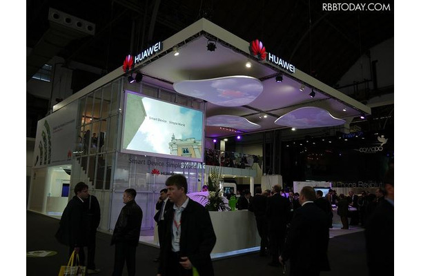 2月に開催された「MWC 2011」におけるHuaweiのブース