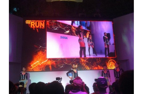 【TGS 2011】川村ゆきえさんが『ニード・フォー・スピード ザ・ラン』のレースに参加  　