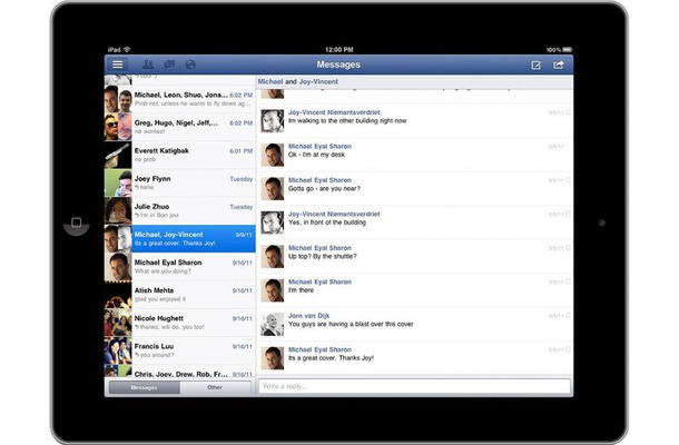 FacebookのiPadアプリ