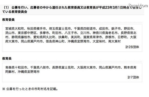 教育委員の選任