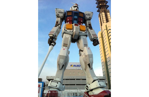 2010年に東静岡に登場した実物大ガンダム（C）創通・サンライズ