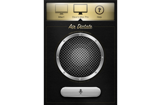 iPhoneで動作するAir Dictate