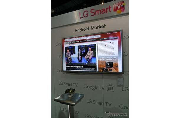LGのGppgleTV対応スマートTV。通販のオーダーもTV上から直接できてしまう