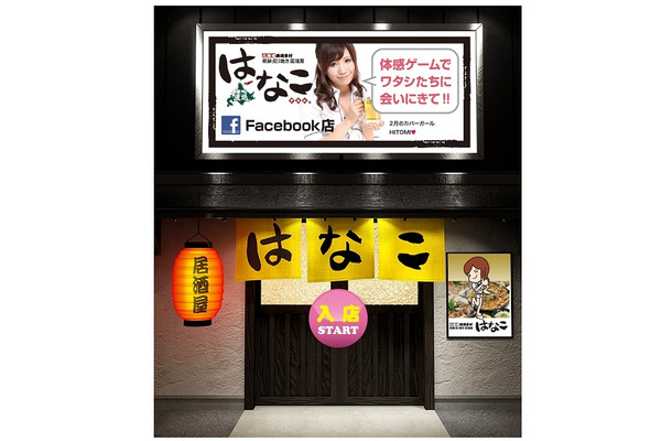 ゲームのトップ画面。Facebook、Twitterともに同じゲームが設置されている