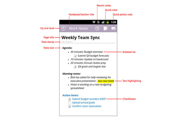 メモアプリ「OneNote」のAndroid版、マイクロソフトがリリース 