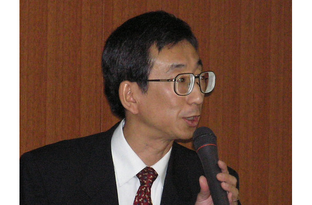 NTTサイバーソリューション研究所メディアコンピューティングプロジェクトプロジェクトマネージャー奥雅弘氏。技術的な紹介やデモンストレーションを行った