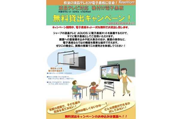 後付け電子黒板無料貸出キャンペーン