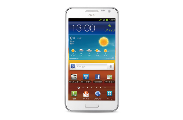 「GALAXY SII WiMAX ISW11SC」新色のセラミックホワイト