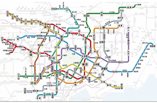 東京メトロ・路線図