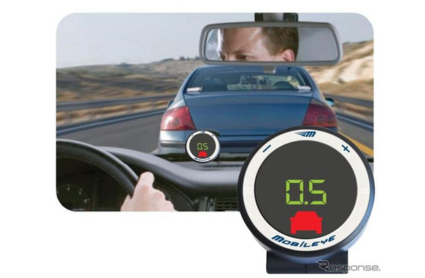 アイモバイルが発売する、Mobileye 衝突防止補助システム