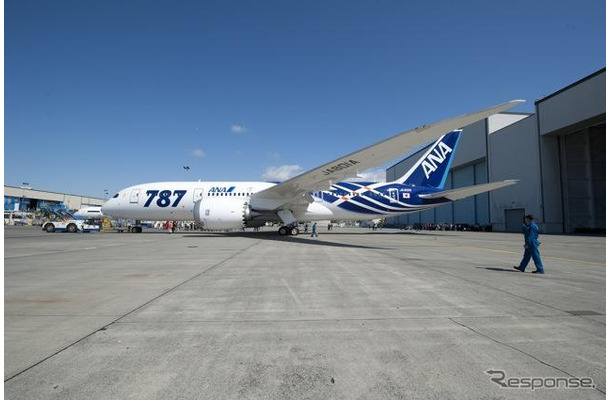 ANA向けボーイング787ドリームライナー初号機