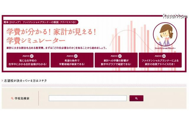 学費シミュレーター　イメージ