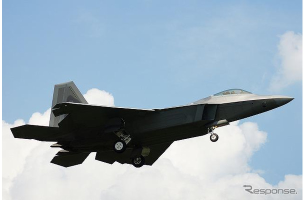 横田基地では3回目の展示となる『F-22ラプター』戦闘機