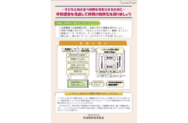 茨城県教育委員会　校務の効率化を図る