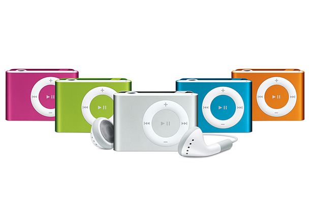 iPod shuffleが5色展開に