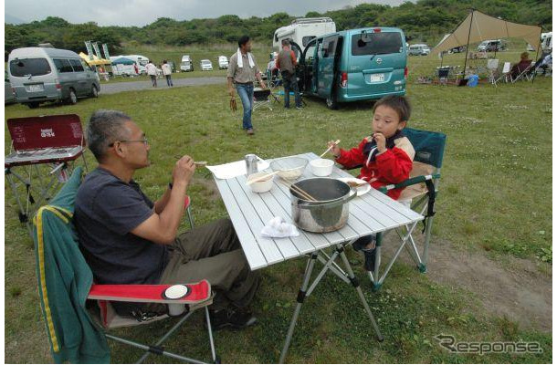 キャンピングカーによる旅行（イメージ）