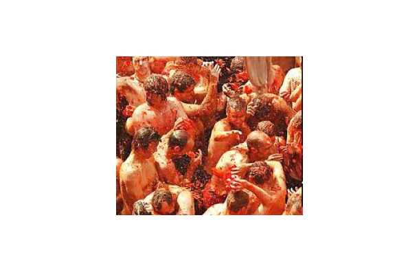 “トマト祭り”イメージ（『Tomatina House』ホームページより）