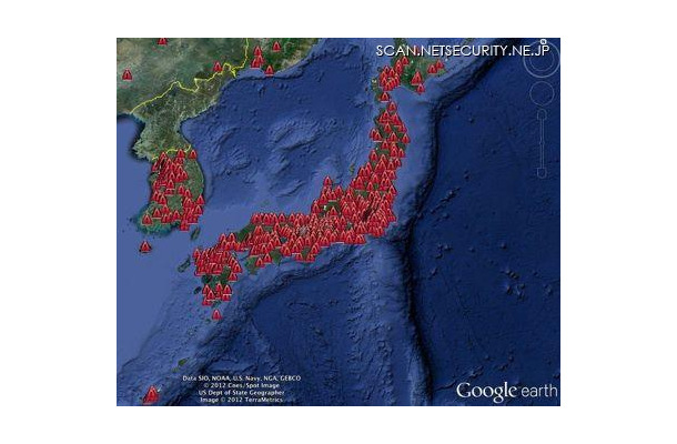 日本のZeroAccessボットネット感染状況