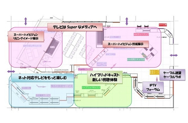 CEATEC 2012　NHK/JEITAブース平面図