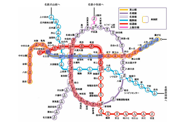 携帯電話サービスが利用可能な全区間（新：赤色、従来：青）