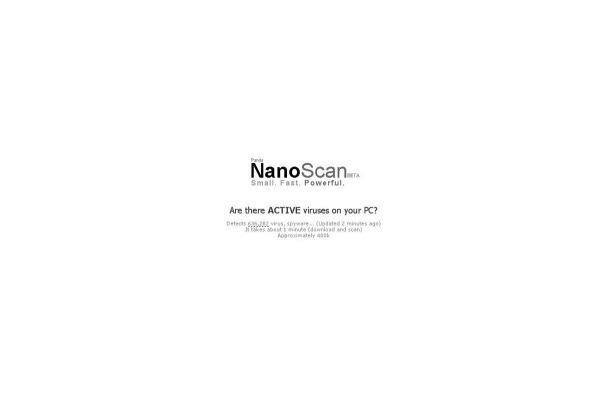 　Panda Softwareは、同社が提供するオンラインマルウェア検出サービス「NanoScan」のベータ版を2月28日に無償公開した。