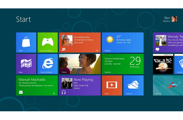 Windows 8 スタート画面