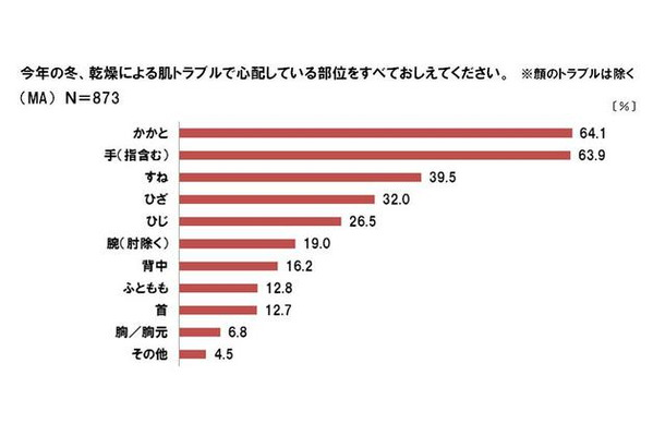 冬の肌トラブルに関する意識調査