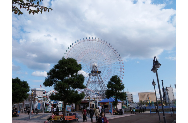 コスモワールドからはキャーという楽しい悲鳴が聞こえていた。