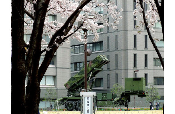 今年4月の飛翔体発射時にも今回と同様、防衛省本庁内にパトリオットPAC3が配備されている。