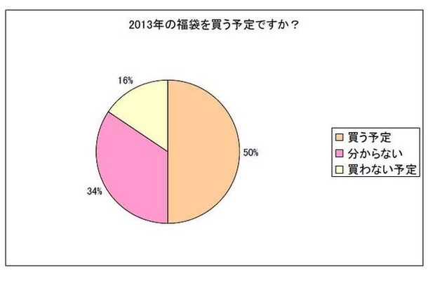 2013年の福袋を買う予定ですか？