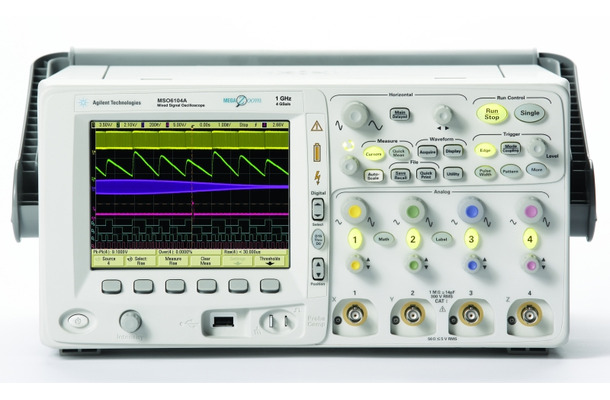 Agilent MSO6000。最上位機種はバッテリ駆動ながら1GHz対応