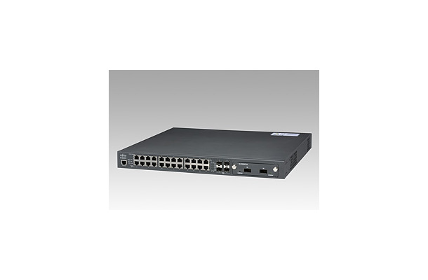 　富士通は16日、高機能スイッチ「SR-Sシリーズ」において、10Gインターフェースに対応したギガスイッチ2機種の販売を開始した。価格は、SR-S324TC1が34万8,000円から、SR-S724TC1が55万8,000円から。