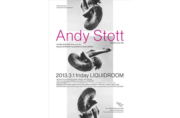 liquidroom presents in association with root &amp; branch Andy Stott (Modern Love, UK)