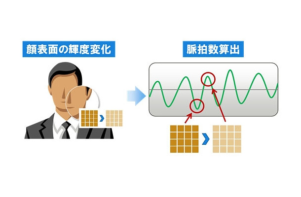 脈拍検出の様子