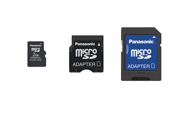　松下電器産業は28日、2GBのmicroSDカード「RP-SM02GBJ1K」を発表。7月10日発売。価格はオープンで、予想実売価格は10,000円前後。