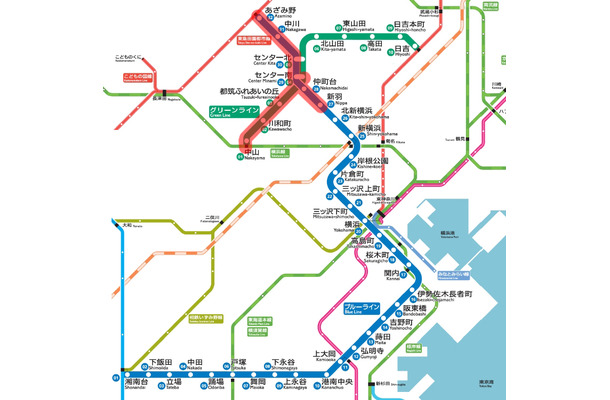 今回携帯電話サービスが利用可能となった路線（赤色）