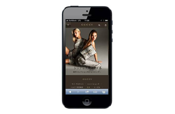 「グッチ」の公式オンラインショップ「Gucci.com」に、モバイル版が登場