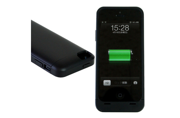「HY-IPJ1」のブラック「HY-IPJ1-BK」（iPhone 5は別売）
