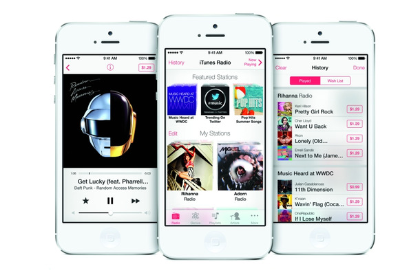 「iTunes Radio」利用画面イメージ