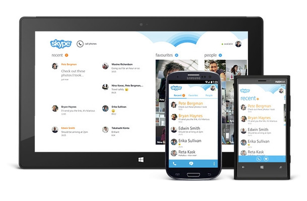 「Skype for Android 4.0」画面イメージ
