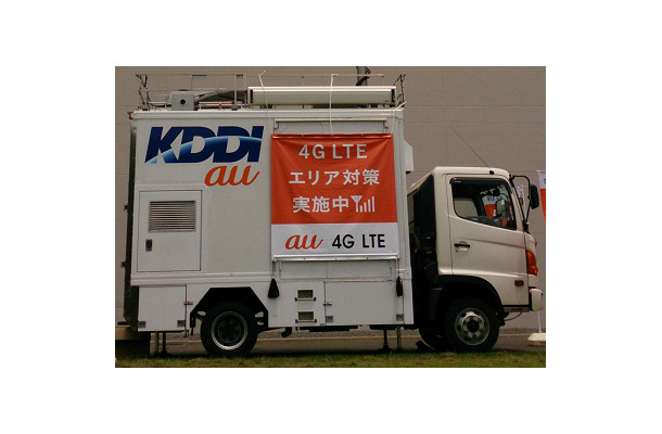 「4G LTE」対応車載型基地局 側面