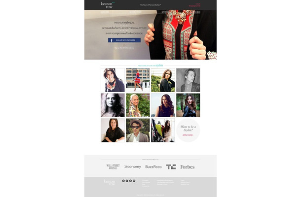 スタイリストが自分だけのコーディネートを提案してくれるオンラインサービス「Keaton Row」