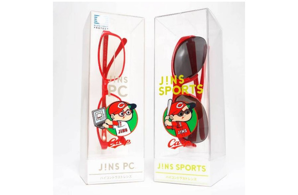 【左】JINS PC×carp【右】JINS SPORTS×carp