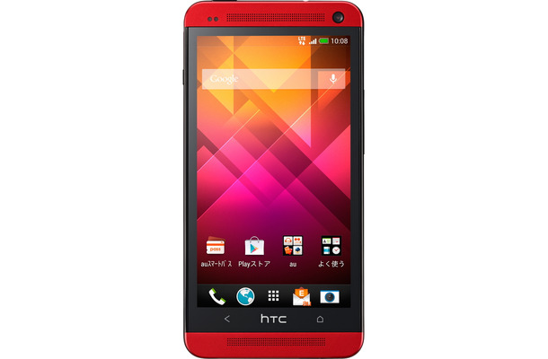「HTC J One HTL22」に新色レッドメタル