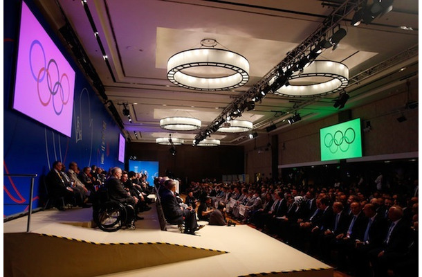 発表直前のIOC総会　(C) Getty Images