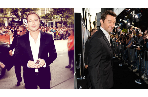 ブラッド・ピット（『12 years a slave』）＆ヒュー・ジャックマン（『Prisoners』）／第38回トロント国際映画祭 -(C) Getty Images