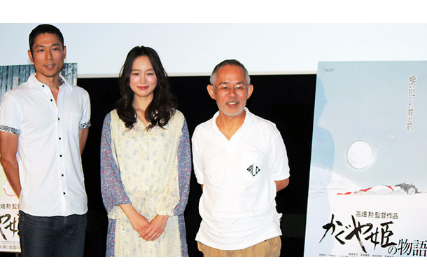 朝倉あき＆鈴木敏夫プロデューサー＆西村義明プロデューサー／『かぐや姫の物語』会見