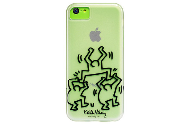 半透明で本体色やアップルロゴが透けて見える「Case Scenario KEITH HARING for iPhone 5c」