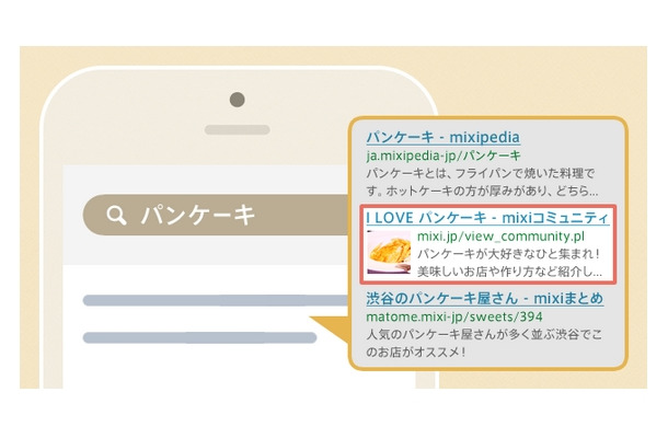 ネット検索（GoogleやYahoo!など）で、コミュニティが検索可能に