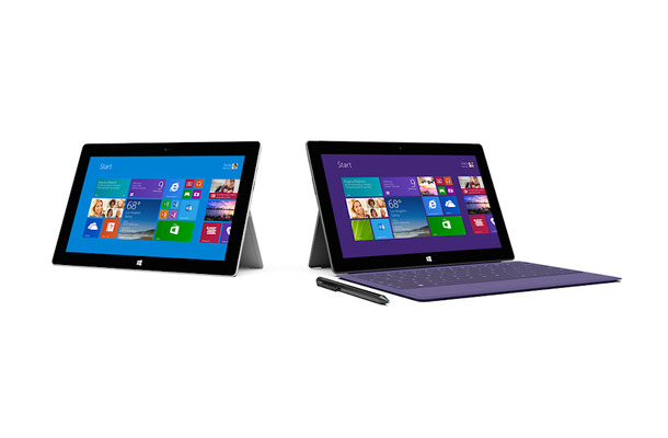 「Surface Pro 2」（右）と「Surface 2」